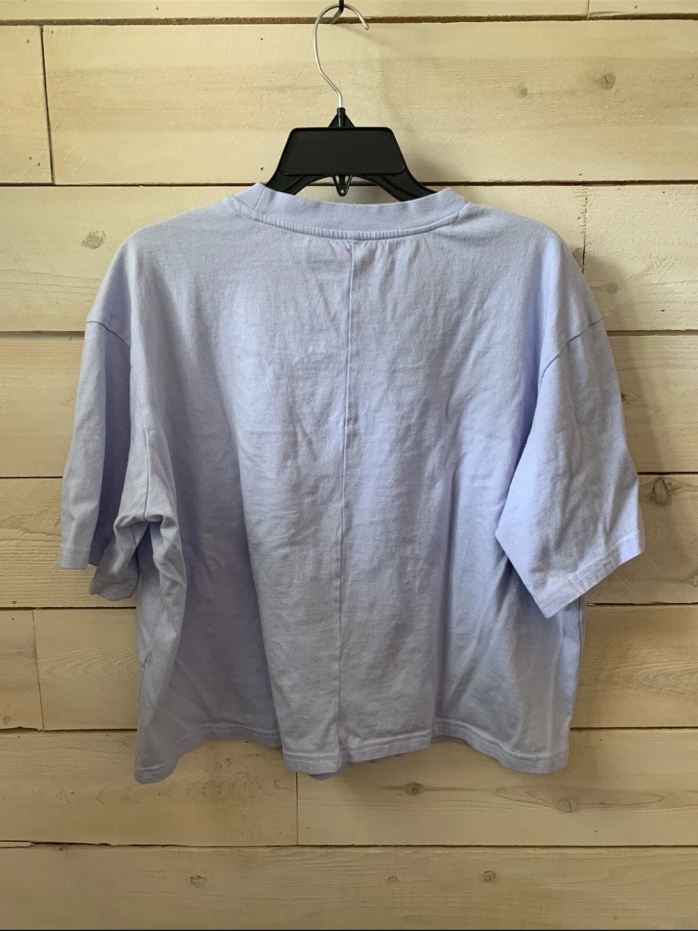 adidas Women's Lavender Logo Crop T-Shirt sz 1XL - Picture 6 of 6